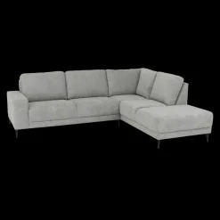 Ygo Hoeksalon SEVILLA Longchair Rechts Dolphin Grijs| Hoeksalons