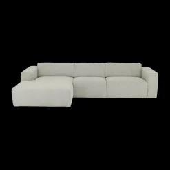 Ygo Hoeksalon SMILE Naturel B312-L161 Longchair Links| Hoeksalons