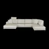 Ygo Hoeksalon SYLVESTER Longchair Links Movie 196 Shell B372| Hoeksalons