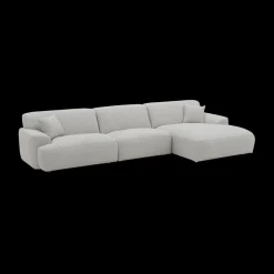 Ygo Hoeksalon TANGO Longchair Rechts Grijs B339| Hoeksalons