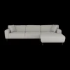 Ygo Hoeksalons QUILLO Longchair Rechts Grijs B325| Hoeksalons