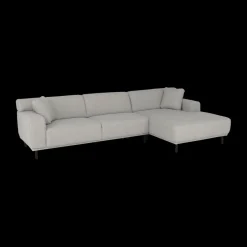 Ygo Hoeksalons QUILLO Longchair Rechts Grijs B325| Hoeksalons