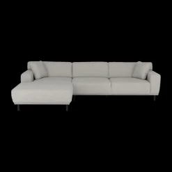 Ygo Hoeksalons QUILLO Longchair Links Grijs B325| Hoeksalons