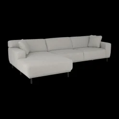 Ygo Hoeksalons QUILLO Longchair Links Grijs B325| Hoeksalons