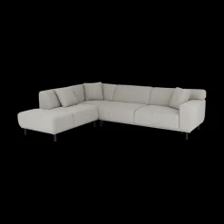 Ygo Hoeksalons QUILLO Zithoek Links Grijs B230| Hoeksalons