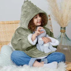 Ygo Hoodie DINO Poly Groen| Homewear & Kledingaccessoires