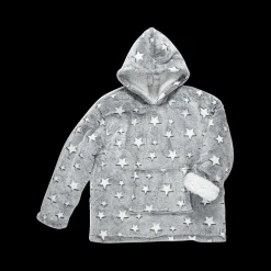 Ygo Hoodie STARS Sterren Grijs| Homewear & Kledingaccessoires