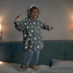 Ygo Hoodie STARS Sterren Grijs| Homewear & Kledingaccessoires