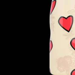 Ygo Isoleerfles DAMYAN 500ml Tender Hart Beige/Rood| Koffie & Thee|To Go