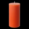 Ygo Kaars CANDELA 14 cm Oranje| Woondecoratie