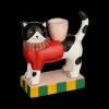 Ygo Kandelaar BENZEL Kat Trui Rood| Kerst