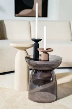 Ygo Kandelaar SQUER Alu Bruin S| Woondecoratie