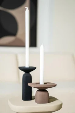 Ygo Kandelaar SQUER Alu Zwart M| Woondecoratie