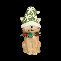 Ygo Kat BENZEL met Kerstmuts Groen| Kerst