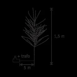 Ygo Kerstboom SPARIO Zwart 140LED| Kerst
