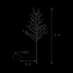 Ygo Kerstboom SPARIO Zwart 248LED| Kerst