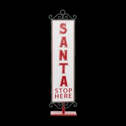 Ygo Kerstdecoratie SANTA STOP HERE| Kerst
