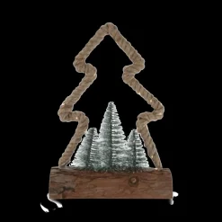 Ygo Kerstfiguur X-MAS Led Jute Ass| Kerst