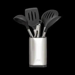 Ygo Keukengereiset COOKS 5Del. met Houder Inox| Bakaccessoires|Bestek