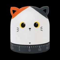 Ygo Keukenwekker ORANGE CAT Wit| Keukenaccessoires|Bakaccessoires