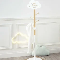 Ygo Kinderkapstok CLOUD Staand Hout Wit| Tapijten | Meubels