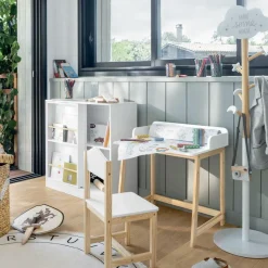 Ygo Kinderkapstok CLOUD Staand Hout Wit| Tapijten | Meubels