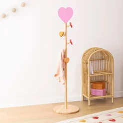 Ygo Kinderkapstok COEUR Hart Roze| Tapijten | Meubels