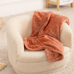 Ygo Kinderplaid FLANN Rood| Slaapkamer|Accessoires