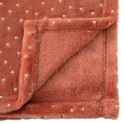 Ygo Kinderplaid FLANN Rood| Slaapkamer|Accessoires
