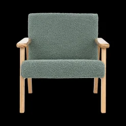 Ygo Kinderstoel BAZILE Poly Groen/Hout Nat.| Tapijten | Meubels