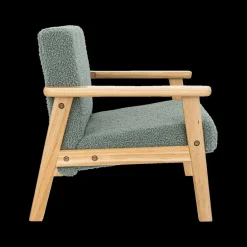 Ygo Kinderstoel BAZILE Poly Groen/Hout Nat.| Tapijten | Meubels