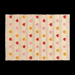 Ygo Kindertapijt COEUR Hart Beige/Rood/Roze| Tapijten | Meubels