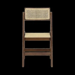 Ygo Klapstoel JACCO Ash Wood Walnut/Rotan| Klapstoelen