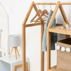 Ygo Kleerhanger WITTI S/4 Hout Naturel| Decoratieve Accessoires|Tapijten