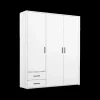 Ygo Kleerkast EDVIN Wit B140| Draaideurkasten