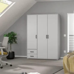 Ygo Kleerkast EDVIN Wit B140| Draaideurkasten