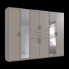 Ygo Kleerkast FREDERIC Saharagrijs B270| Draaideurkasten