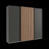 Ygo Kleerkast GERONA Grafiet/Artisan Eik B250| Schuifdeurkasten