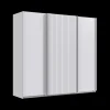 Ygo Kleerkast GERONA Wit/Latten Wit B250| Schuifdeurkasten