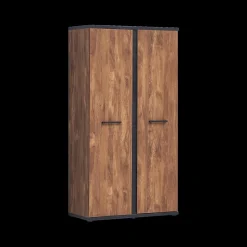 Ygo Kleerkast MATHIS Acacia/Black Concrete B108| Jeugdkamerkasten|Kleerkasten