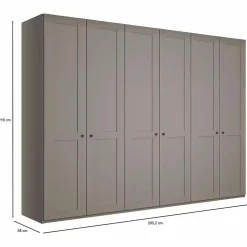 Ygo Kleerkast NAVAN B300 Kiezelgrijs| Draaideurkasten