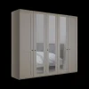Ygo Kleerkast NAVAN B250 3xSpiegel Kiezelgrijs| Draaideurkasten