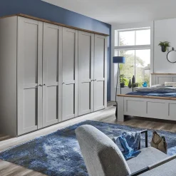 Ygo Kleerkast NAVAN Kiezelgrijs/Noors Eiken Decor B250| Draaideurkasten