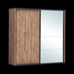 Ygo Kleerkast PIPPA Industrial Oak B220| Schuifdeurkasten