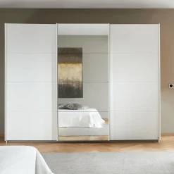 Ygo Kleerkast SWEDEN Wit B271| Schuifdeurkasten