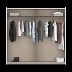 Ygo Kleerkast VILMAR B218 Grijs Metallic| Schuifdeurkasten