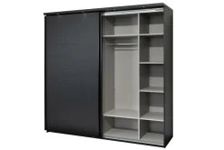 Ygo Kleerkast WATFORD Nox Zwart B245| Schuifdeurkasten