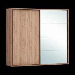 Ygo Kleerkast ZELDA French Oak B240| Schuifdeurkasten