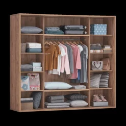 Ygo Kleerkast ZELDA French Oak B240| Schuifdeurkasten