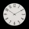 Ygo Klok ELROI Ø35 Reliëf Wit/Zwart| Woondecoratie